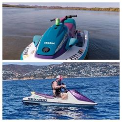 Jet Skis with trailer. Yamaha and Seadoo