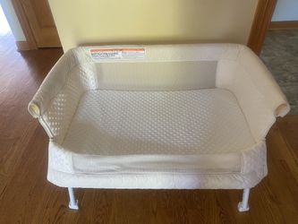 Bedside Bassinet- Adjustable High, On Wheels Brand New 