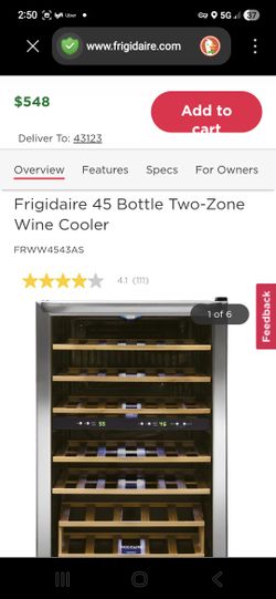 


+3
This is a Frigidaire 45 Bottle Two-Zone Wine Cooler (Model FRWW4543AS).