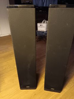 Home stereo loud speakers pair Def tech DR-7