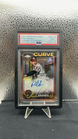(Pop 4!) 2024 Topps Pro Debut Paul Skenes Chrome Auto #/99 PSA 9/10 (Pop 4!)