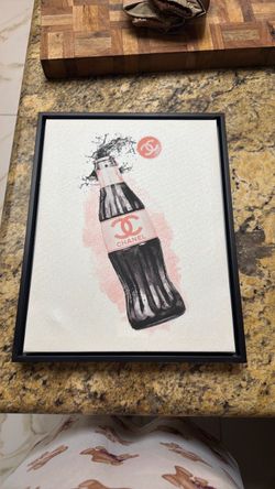 Coca-Cola Bottle Framed Canvas Wall Art