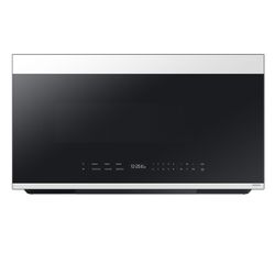 UNOPENED BOX - Samsung Microwave Over-The-Range 2.1 Cu. Ft. Bespoke In White Glass