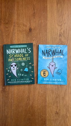 Narwhal’s Awesomeness Unicorn Books Ben Clanton Children’s Kids Home School Reading Montessori Scholastics Early Beginner Reader