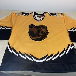 Authentic Pooh Bear Boston Bruins Pro player Jersey Men 54 Euc Vintage 90s NHL