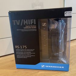 New Sennheiser RS 175 RF Wireless Headphone System for TV Listening with Bass Boost and Surround Sound Modes