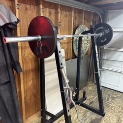 Squat Rack With Weight