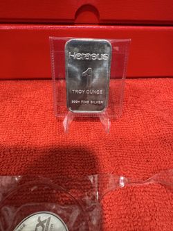 1oz silver Heraeus bar
