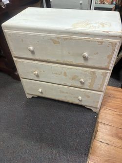 Vintage 3-Drawer Wood Dresser27 by 15 by 29