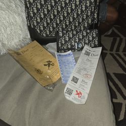 Christian Dior Purse, Wallet With Dust Bag 