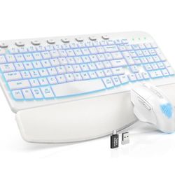 NEW Ergonomic Wireless Keyboard and Mouse Combo