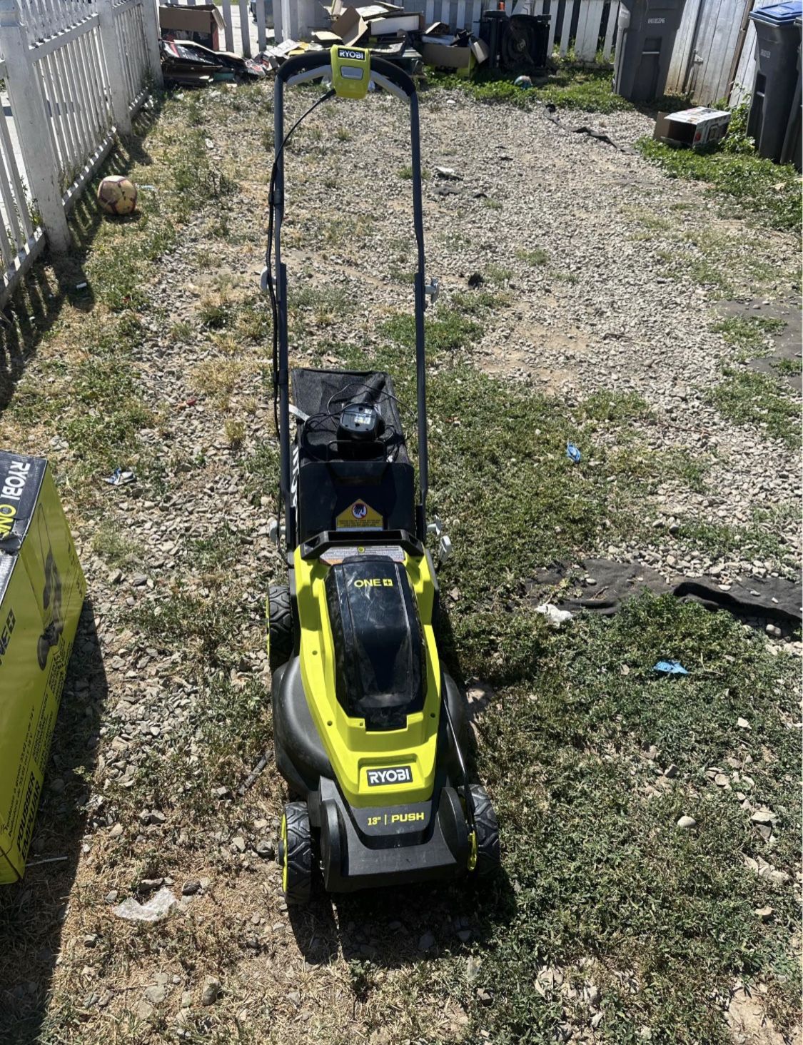 ONE+ 18V 13 in. Cordless Battery Walk Behind Push Lawn Mower with 4.0 Ah Battery and Charger