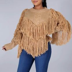 Small Fringe Sweater 