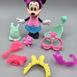 Disney Minnie Mouse Fashion Doll 5" &  Clip on Accessories