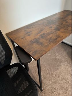 Desk and chair