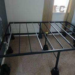 Queen Size Platform Bed.  Frame and Mattress