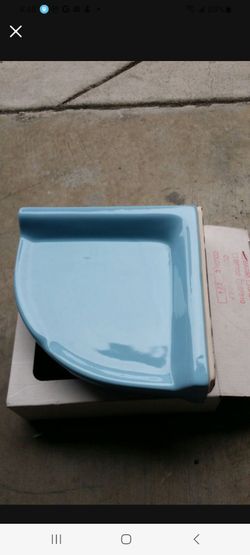 Soap dish blue big 9 "× 9 "