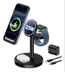 25W 3 in 1 Wireless Fast Charging Station