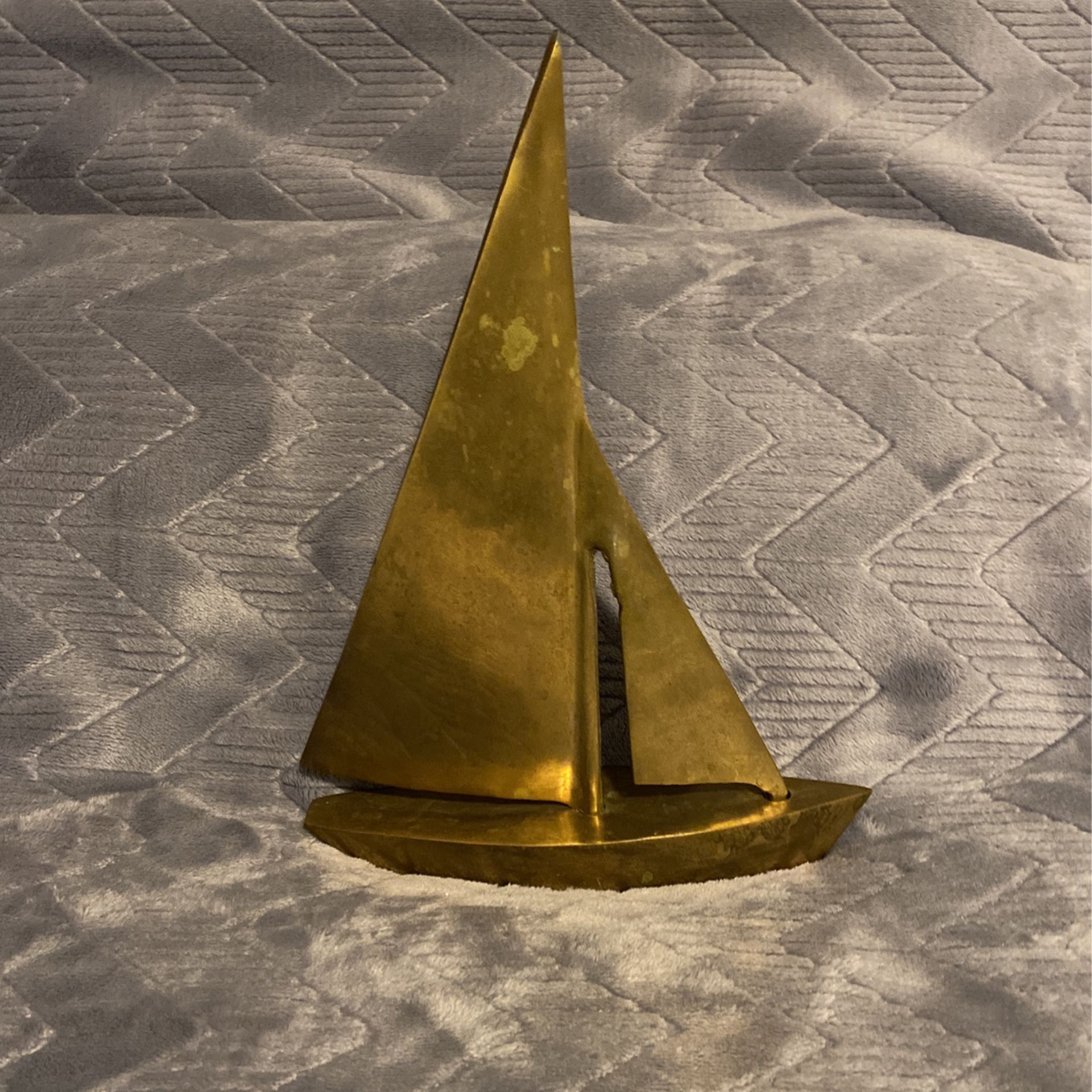 Antique Solid Brass Sailboat