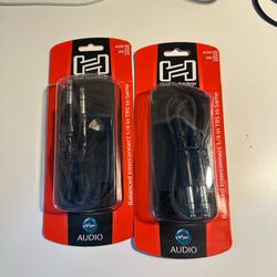 Hosa Technology Balanced TRS Audio Cables (2-Pack)