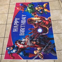 Avenger Birthday Backdrop