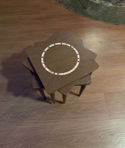 Vintage stacking cocktail tables