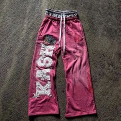Oversized Fit Pink Joggers – Trendy Streetwear Pants   + Multiple Sizes available 
