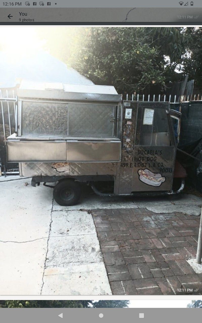 1977 Rare Classic Hot Dog Cart / Taco Cart