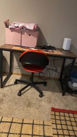 Desk and chair