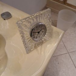 Vintage Waterford Crystal 5 Inches By 5 Inches. Quartz Movement