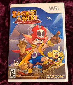 Zack & Wiki Quest for Barbaros' Treasure (Nintendo Wii, 2007) CIB Great Disc