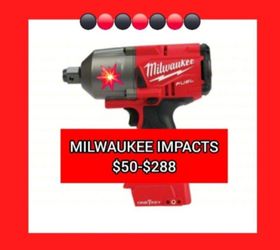MILWAUKEE IMPACTS TOOLS