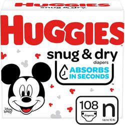 newborn huggies snug and dry diapers