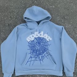 Light Blue Spider Hoodie Medium, I Am Willing To Negotiate And Open To Trades ‼️