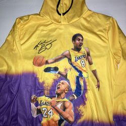 Kobe Bryant Purple and Gold 8/24 Pullover Hoodie, Large, *BRAND NEW*