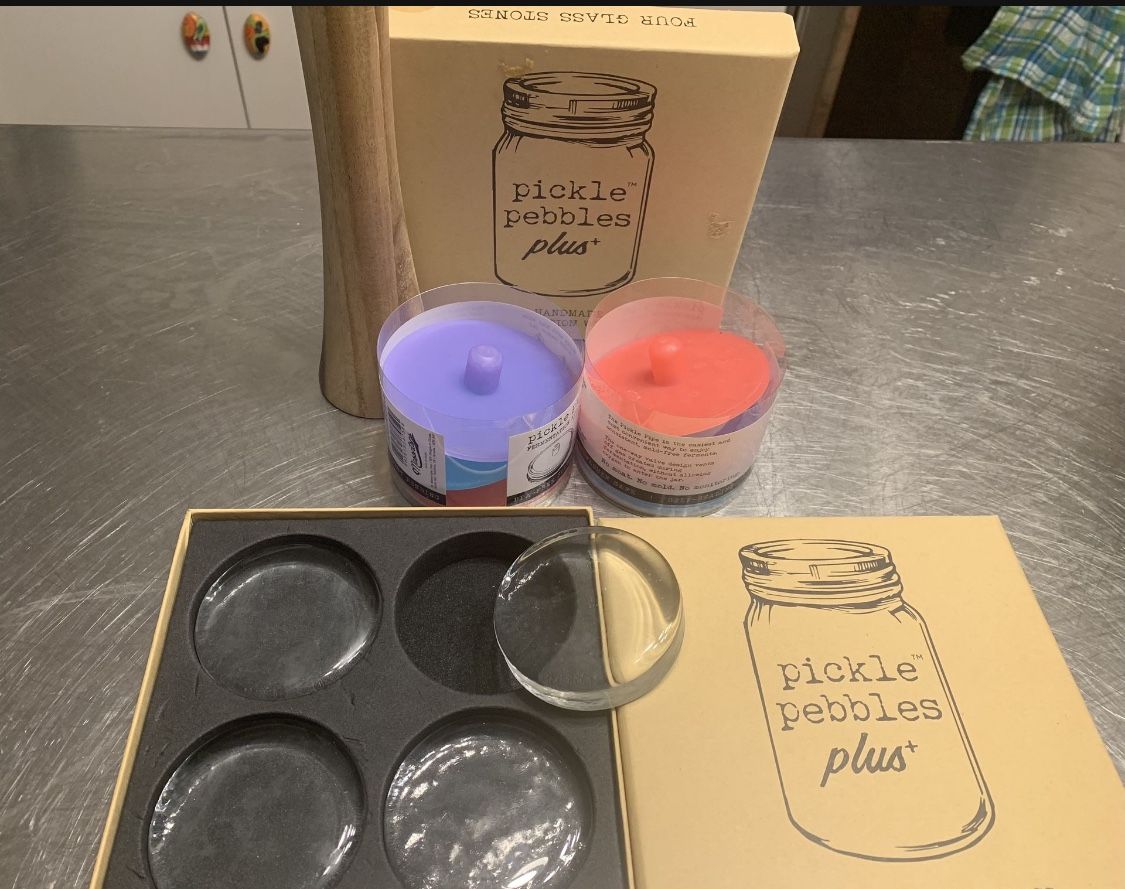 Masontops Pickle Pebble Glass Infinity Weights Fermentation