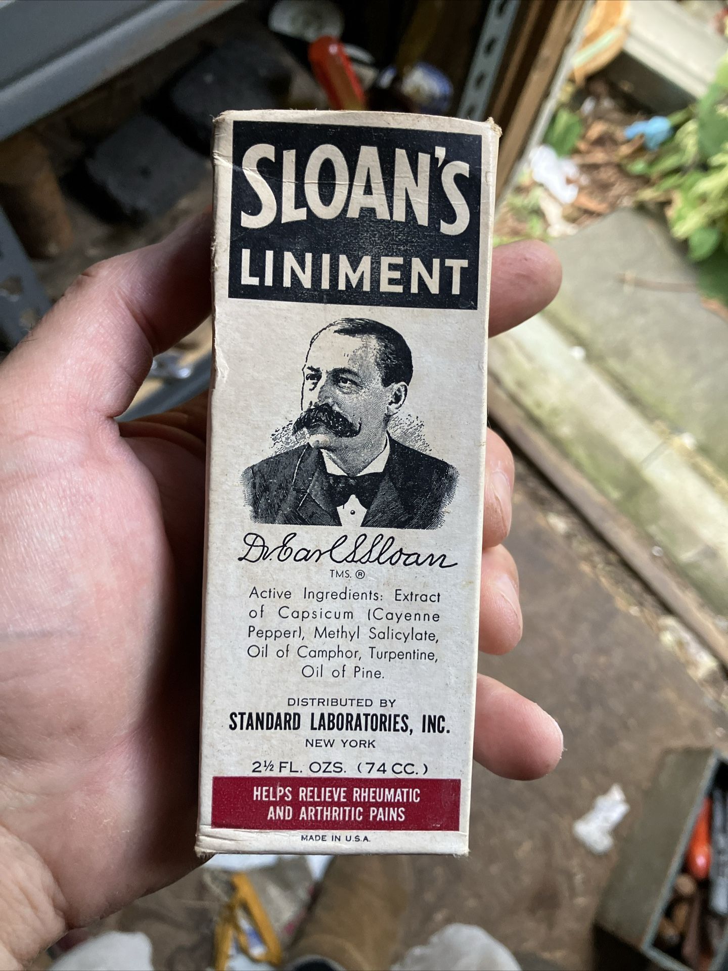 Sloans Liniment Box And Bottle Never Used Original Rare
