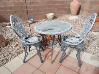 Patio tables and chairs