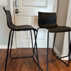 Black bar stools 2