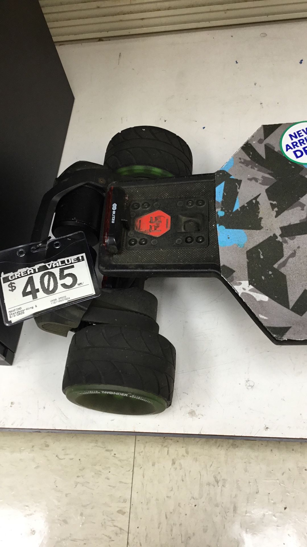 $405. Maxfind Skateboard.