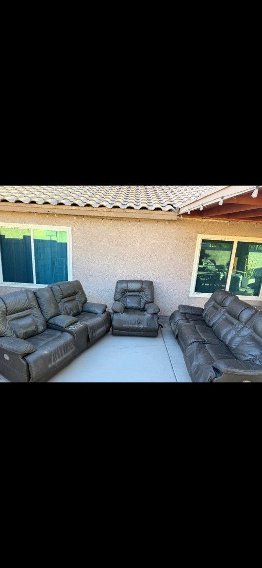 Reclining Leather Couches