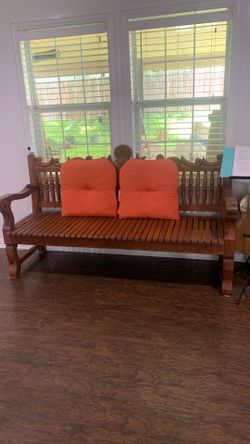 Banca de madera echa a mano