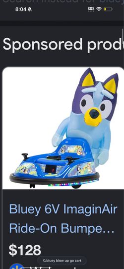 Bluey go cart
