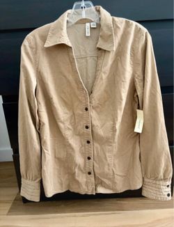 Khaki Tan Corduroy Jacket-Medium- New with Tag