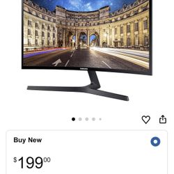 Two Samsung 27” Curved Monitors 