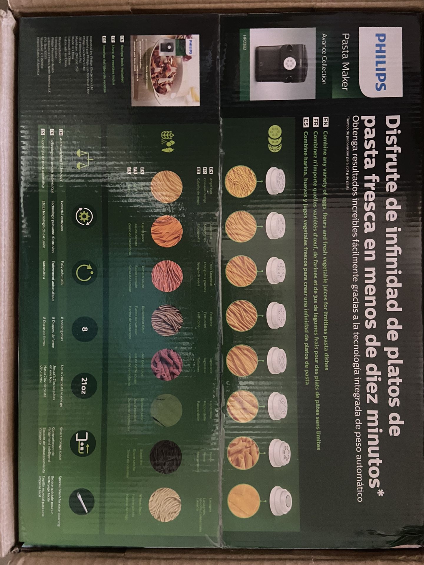 New Philips Avance Automatic Pasta Noodle Maker Plus with - Main Image