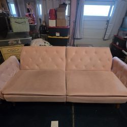 Pink Futon Couch
