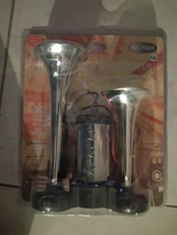 Dual Trumpet Air Horn Kit 12V