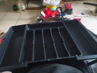 Black Plastic Drawer Organizer Tray