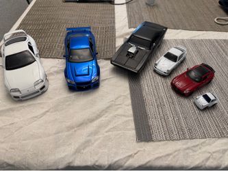 Lot of 6 Diecast Model Cars - Universal Studios, Germany Porsche & Mercedes Museum